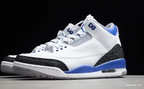 CT8532-145 RETRO CT8532-145 WHITE BLUE AIR 3 JORDAN 0602